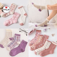 fashion socks pink purple stoking muslimah 袜子 SO007