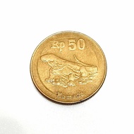 [BAYAR DIRUMAH] Uang Koin Kuno Indonesia Komodo 50 Rupiah 1997 Keydate Rare Jarang LIMITED