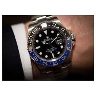 Rolex 勞力士 新款116710 BLNR GMT-MASTER II 新款藍黑圈/40mm男用機械腕錶180214