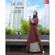 Gamis Nibras NB A50 / Gamis Nibras Terbaru 2020 Modern / Baju Gamis Nibras Remaja Terbaru 2020 / Gamis Nibras Diskon / Baju Gamis Nibras Terbaru 2020 COD