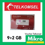 VOUCHER TELKOMSEL 9+2GB