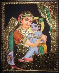 beautiful Tanjore painting Poster Decoration Painting of The on HD Canvas canvas painting Of beautiful Tanjore painting poster wall art canvas