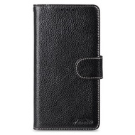 Samsung Galaxy Note 5 Wallet Book Type 高級真皮革手機套 - 黑色荔枝紋