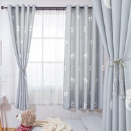 ยอดนิยมที่รับแขกห้องนอนการ์ตูนห้องเด็ก Bay window (หน้าต่างที่ยื่นออกจากกำแพง) หอพักม่านผ้าม่านสำเร็จรูปนอร์ดิก HYUNDAI ผ้าม่าน