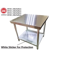 Stainless Steel Workin Table Heavy Duty Oven Table Stainless Steel Oven Table 3-6 Feet 2 Tier Oven Table Fully Stainless