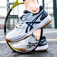 Tenis gelanggang kasut lelaki Badminton kasut bola tampar latihan profesional bola tampar kasut lelaki kusyen cross badminton.