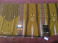 Sarung BHS SGT Songket Gunung Timbul Coklat Olive Sutera 210 Spunsilk