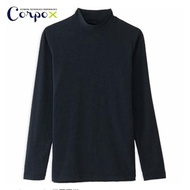 【Corpo X】男款半高領發熱衣(黑)