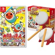 【Nintendo 任天堂】NS Switch 太鼓達人中文版+HORI 原廠鼓 控制器組合 太鼓之達人(台灣公司貨)