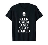 Keep Calm And Stay Baked Alien OG Kush Weed Strain T-Shirt