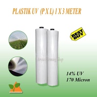 Eceran Plastik UV Untuk Atap Green House Lebar 3 Meter