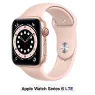 Apple Watch S6 40mm LTE版 金色鋁金屬錶殼配粉沙色運動錶帶