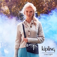 【KIPLING】冰雪奇緣2限量雪花圖騰 輕巧隨身斜背包- RAINA