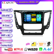 STAPON 9inch for Mitsubishi montero pajero sport 2017-2019 Android10.1 9.1 1 2 4 8GB RAM carplay android auto OCTA CORE DSP 4G LTE 360 panoramic DASHCAM car stereo head unit plug play navigation GPS Bluetooth