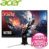 Acer 宏碁 Nitro XV253Q P 24.5吋 144Hz IPS電競螢幕