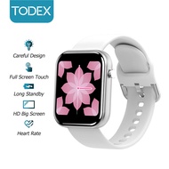 Todex ดูสมาร์ท zl11 แบบเต็มหน้าจอสัมผัส 1.54 นิ้วหน้าจอ HD IP67 กันน้ำสแตนด์บายนานสุดเพื่อสุขภาพกีฬาทุกวันตรวจสอบสร้อยข้อมือสมาร์ทเหมาะสำหรับ Apple / Android