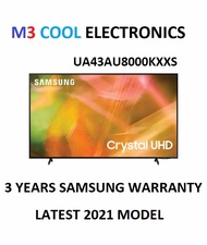 SAMSUNG UA43AU8000KXXS 43INCH 4K CRYSTAL UHD SMART TV , 3 YEARS SAMSUNG WARRANTY *** LATEST 2021 MODEL , SUPER SLIM DESIGN *** BEST DEAL IN TOWN , GRAB WHILE STOCK LASTS