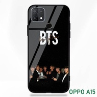 marwahcase Softcase Glass BTS Oppo A15 - B49 - Casing Hp Oppo A15 - Pelindung hp-Case Handphone - Case Kualitas Terbaik