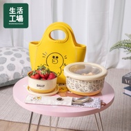 【週年慶↗全館8折起-生活工場】LINE FRIENDS不鏽鋼保鮮碗6件組-莎莉款