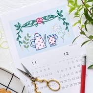 2021年日曆 - 紙刺繡套件