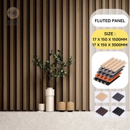 【Ready Stock】WPC Fluted wall panel slat wall kayu wainscoting shiplap 3meter length