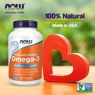 NOW FOODS Supplements, Omega-3 180 EPA / 120 DHA, Molecularly Distilled, Cardiovascular Support, 200 Softgels