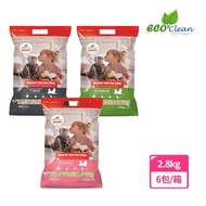 【ECO 艾可】天然草本輕質型豆腐貓砂-6入 2.8kg/6.17lb(仿礦豆腐貓砂 破碎型豆腐貓砂)