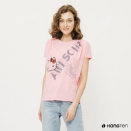 Hang Ten-女裝-Sanrio-Hello Kitty大頭印花T恤-粉