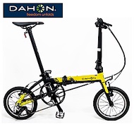 DAHON大行 K3 14吋3速 鋁合金輕量僅8.1公斤折疊單車/自行車/小折-黃/黑