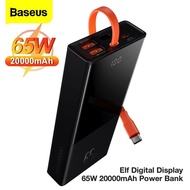 Baseus Elf 20000mAh 65W Digital Display Fast Charging Power Bank Portable Battery Powerbank