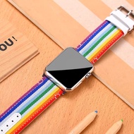 มาใหม่ พร้อมส่งในไทย🇹🇭สายผ้า Nylon อย่างดี สไตล์ Gucci สำหรับ Apple Watch Se 6 5 4 3 2 1 Watch strap