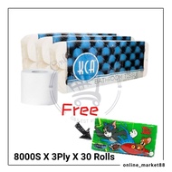[Ready Stock]  KCA toilet paper bathroom tissue 30 rolls (8000s x 3ply)