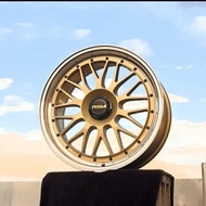 高雄人人輪胎 RSM RF01 PLUS 19吋鋁圈 5孔 108 112 114.3 120 金色車邊 8.5J+43