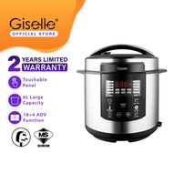 Giselle The only Digital Touch Screen Multi Function Pressure Cooker with 21 built in program  (6L) KEA0222