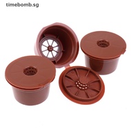 // HOME // 3PCS Reusable Coffee capsules for Caffitaly refillable coffee pods coffee filter .