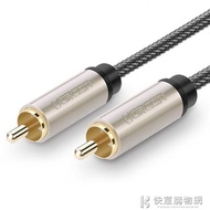 AV133同軸線音頻線SPDIF75歐純銅發燒支持5.1聲道數字電視連接音響箱音頻輸出線