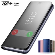 Smart Mirror Flip Case For Samsung Galaxy A10 A30 A40 A50 A70 A80 J4 Plus J6 2018 S7 edge S8 S9 Plus S10 Note 10 Pro 8 9 Cover