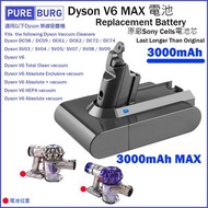 淨博 - Dyson無線吸塵機代用鋰電池3000mAh適用V6 DC58 DC61 DC62 DC72 SV06 SV07 SV08 SV09 Animal Motorhead Fluffy 965874-02