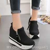 ∈✚ hsglddgja47 Elegant Zip Woman Wedges Shoes Sneaker Shoes Korean Platforms Kasut Wanita