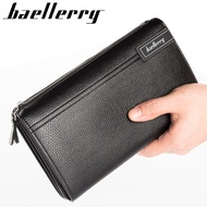 Luxury Wallets With Coin Pocket Long Zipper Coin Purse for Men Clutch Business Male Wallet Double Zipper Vintage Large Wallet