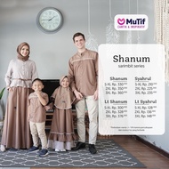 Mutif Sarimbit Shanum Brown Mutif Shanum Mutif Man Syahrul Little Mutif Shanum Little Mutif Syahrul Baju Muslim Sarimbit Keluarga Family Series Lebaran Terbaru Ori Set