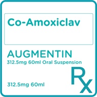AUGMENTIN Co-Amoxiclav 312.5mg 60ml Oral Suspension