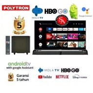 Led Digital Android TV 32 Inch Polytron Free Soundbar Type: 32BAG9953 (Khusus Daerah Medan)