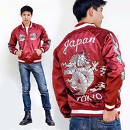 SUKAJAN Jacket DRAGON Japan Tokyo แจ็กเก็ตปักลายมังกรหน้า-หลังและแขน