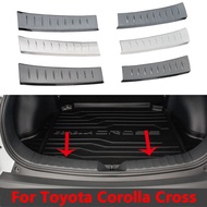 Stainless Steel Interior Rearguards Rear Bumper Trunk Trim Bumper Pedal for Toyota Corolla Cross 2020 2021 2022 Car Accessories