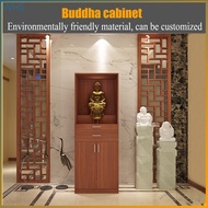 Buddha cabinet Buddha altar stand cabinet with door household solid wood offering table offering table Buddhist altar shrine cabinet offering table