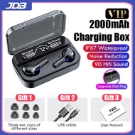 JDB True ไร้สายหูฟังบลูทูธ9D เสียง HIFI TWS DSP ลดเสียงรบกวนเทคโนโลยี AI Voice Assistant Bluetooth 5.0เพลงกีฬาหูฟังสเตอริโอหูฟังตัดเสียงรบกวนพร้อมไมโครโฟนสำหรับ Android/Iphone