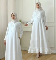Khila Gamis Maxy Putih Maxy Dress Putih Gamis Syari Remaja Gamis Terbaru 2021 Gamis Kekinian Gamis Lebatran Gamis Model Terbaru 2021 Gamis Murah Kekinian Gamis Putih Wanita Elegan Gamis Putih Polos Baju Muslim Fashion Muslim Gamis Busui Jumbo L08