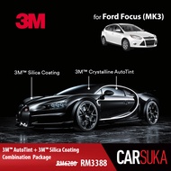 [3M Sedan Gold Package] 3M Autofilm Tint and 3M Silica Glass Coating for Ford Focus (MK3), year 2012 - 2018 (Deposit Only)