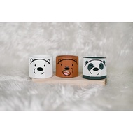 ㍿✙Small Cement Pots Bears